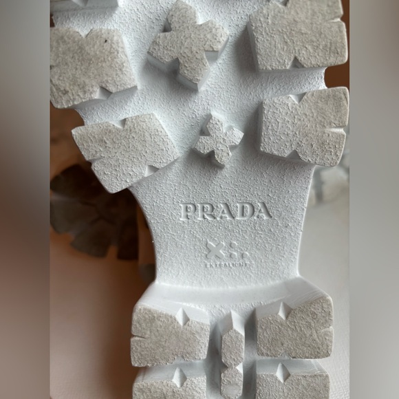 PRADA Rubber Monolith sandals in White - Picture 8 of 9